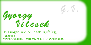 gyorgy vilcsek business card